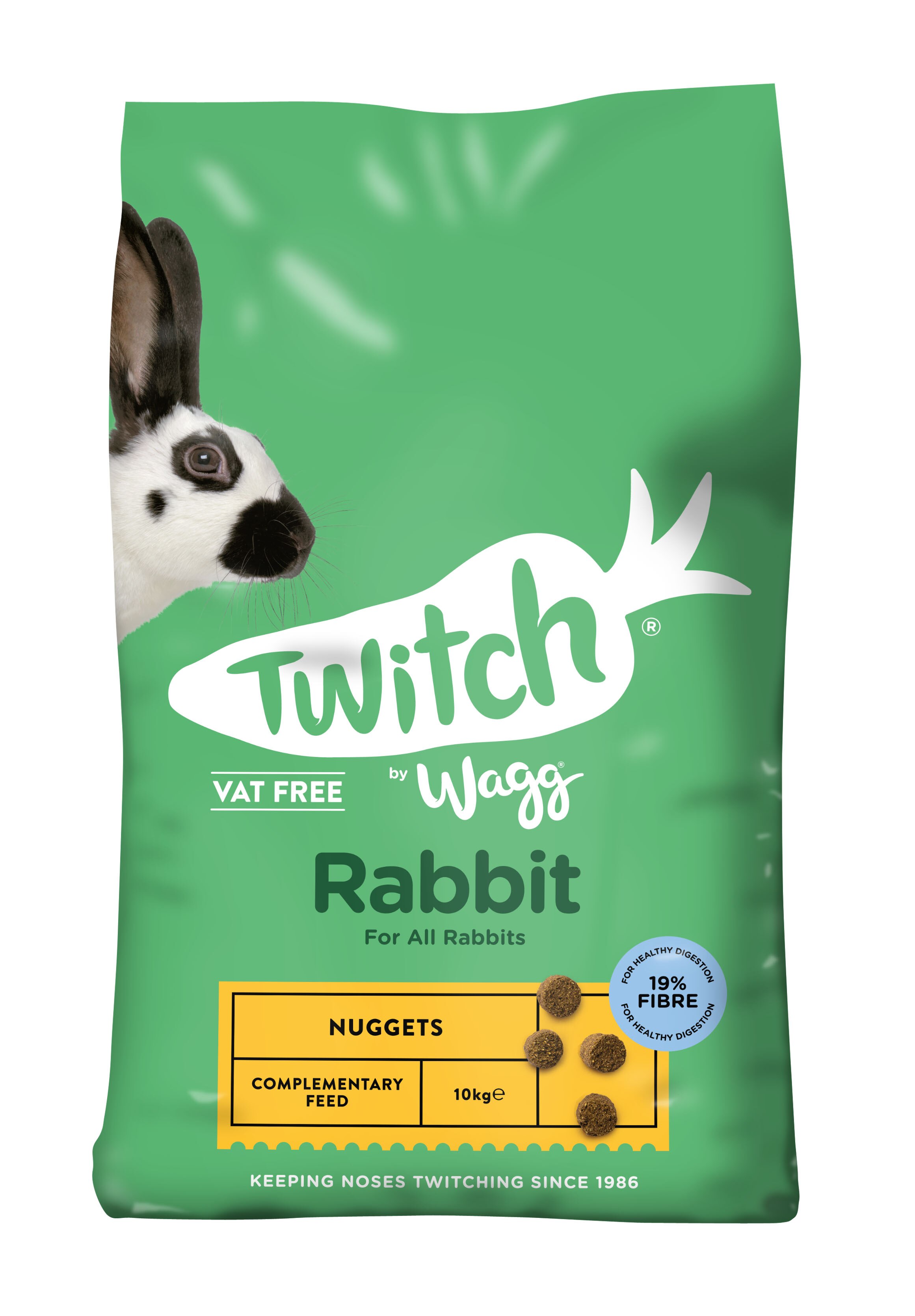 Wagg Twitch Rabbit Food - 10kg (formerly Wagg Bunny Brunch)